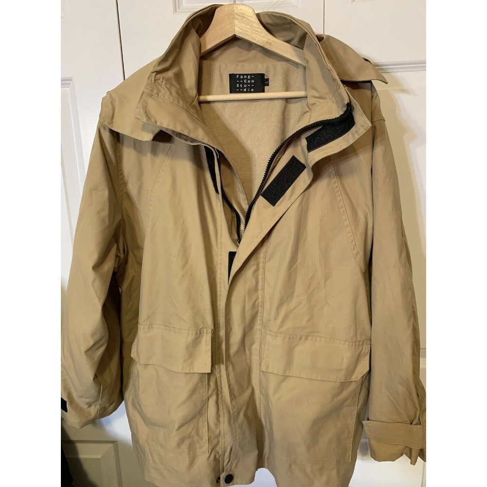 Fang-Cun Studio‎ Jacket Women’s Sz L Tan Hood